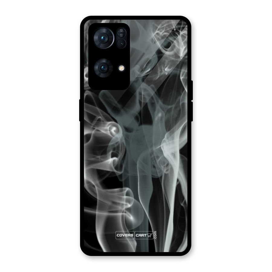 Dense Smoke Glass Back Case for Oppo Reno7 Pro 5G