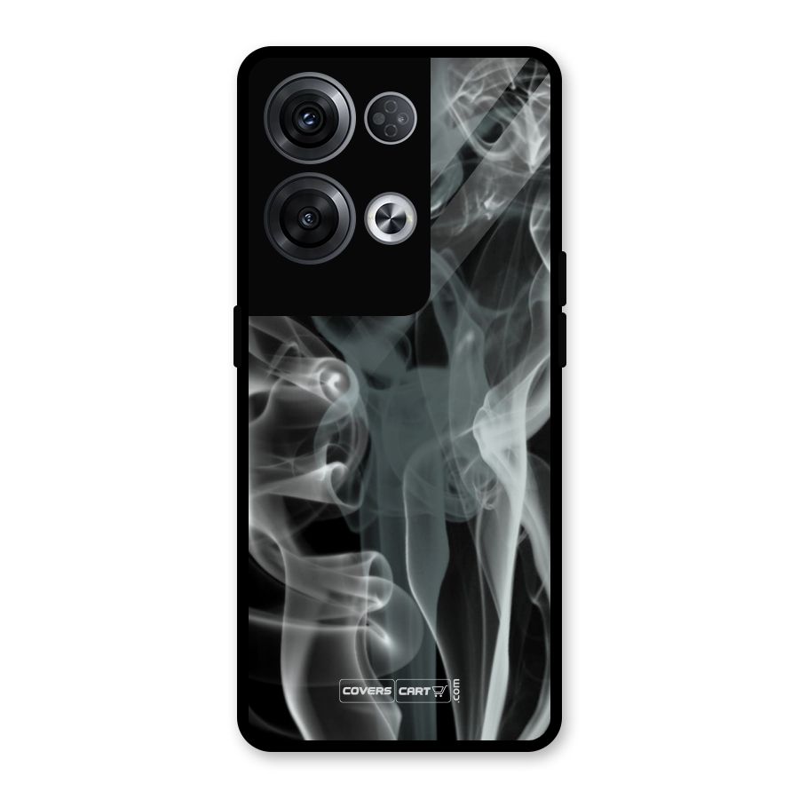 Dense Smoke Glass Back Case for Oppo Reno8 Pro 5G
