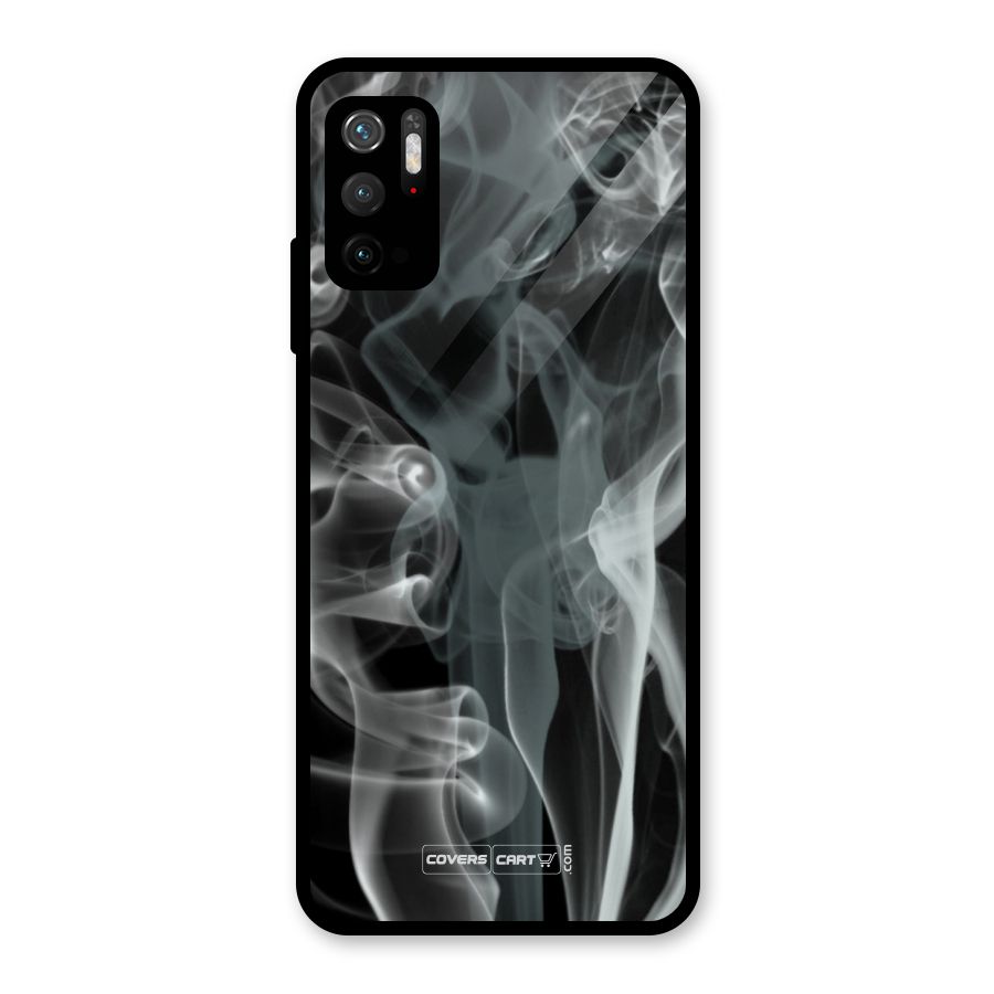 Dense Smoke Glass Back Case for Poco M3 Pro 5G