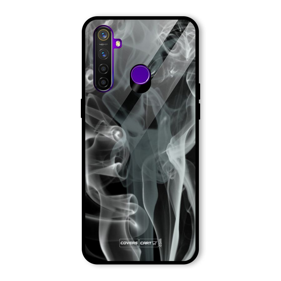 Dense Smoke Glass Back Case for Realme 5 Pro