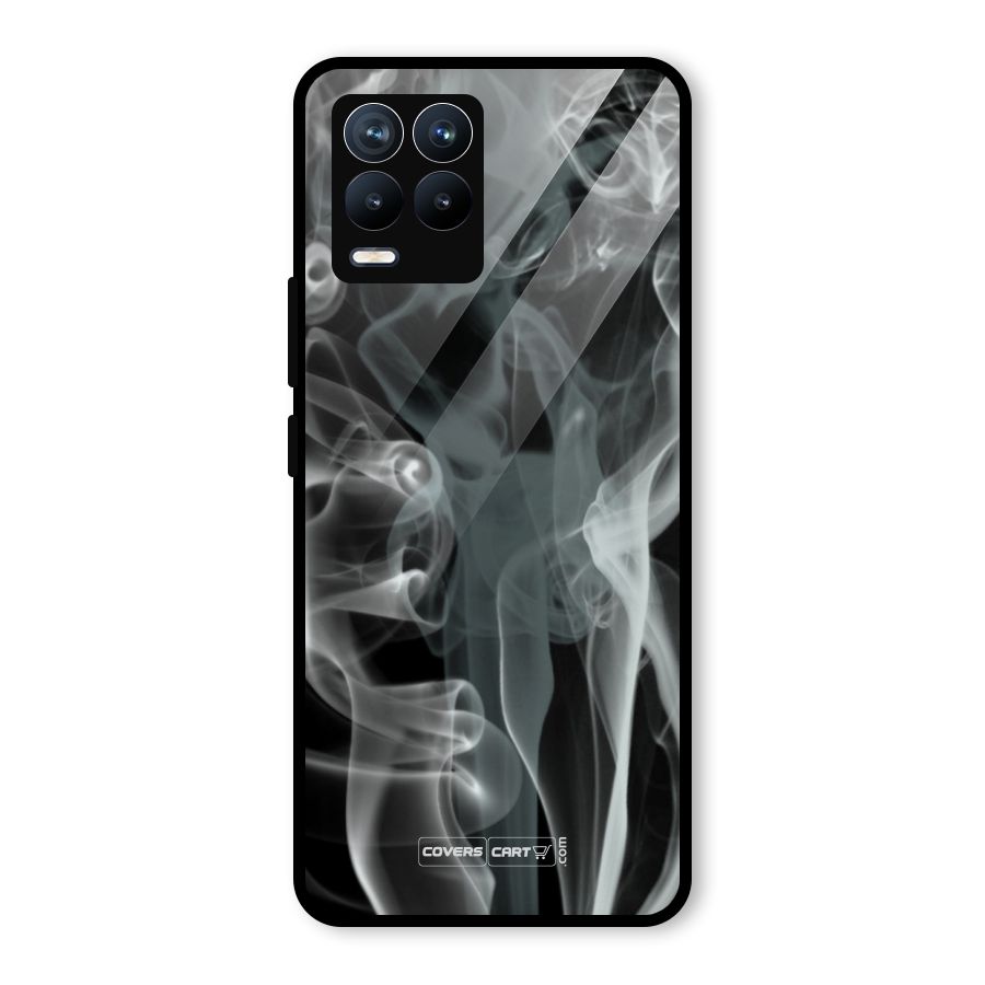 Dense Smoke Glass Back Case for Realme 8