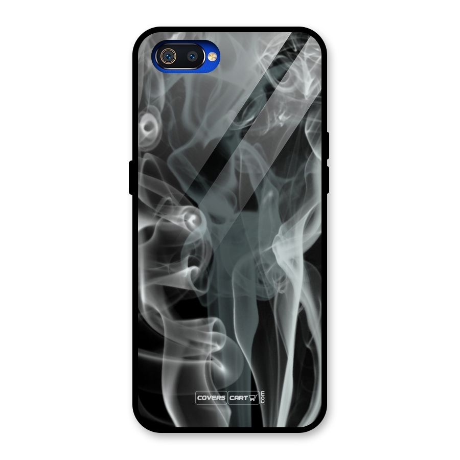 Dense Smoke Glass Back Case for Realme C2