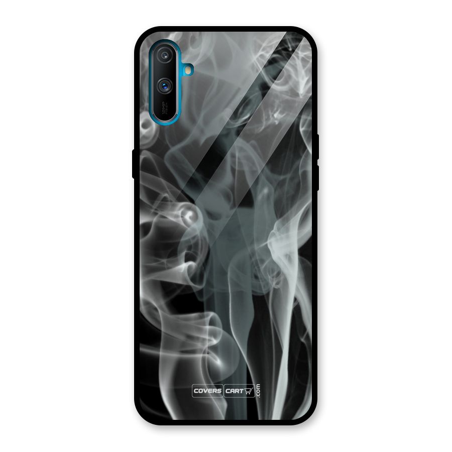 Dense Smoke Glass Back Case for Realme C3