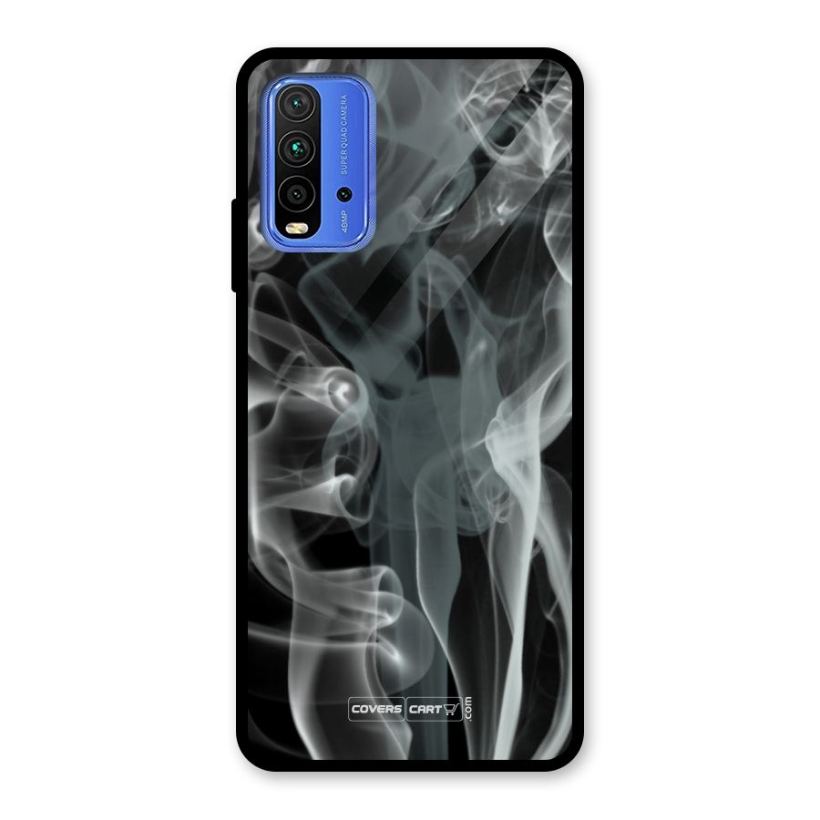 Dense Smoke Glass Back Case for Redmi 9 Power
