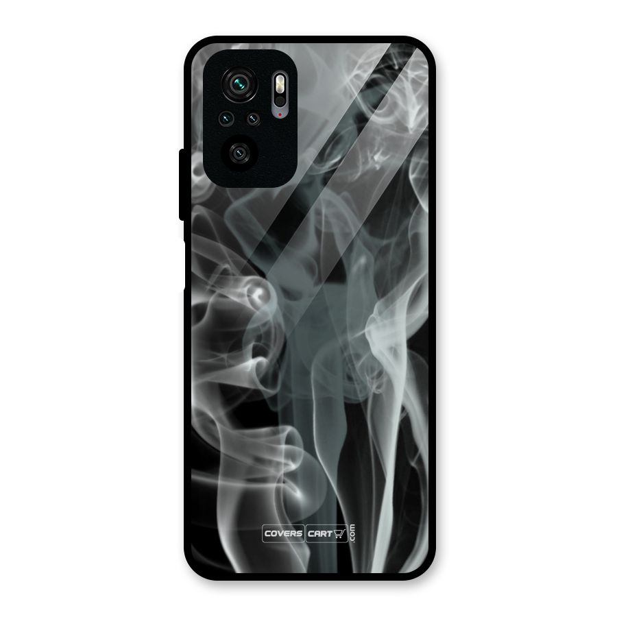 Dense Smoke Glass Back Case for Redmi Note 10S
