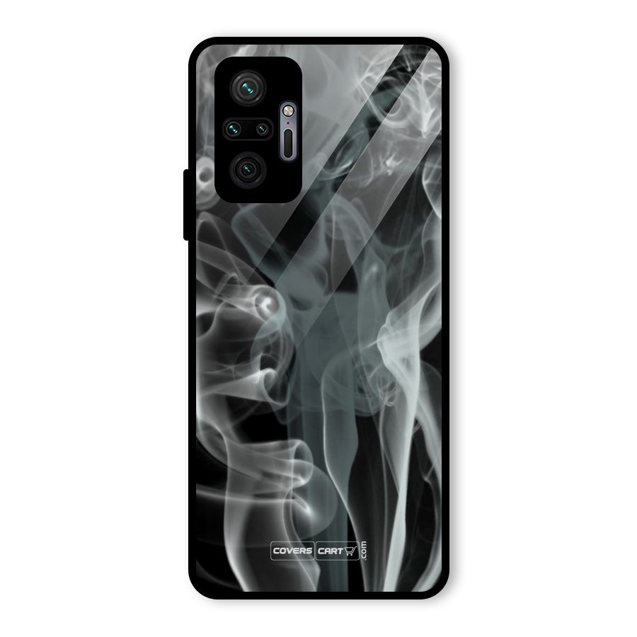 Dense Smoke Glass Back Case for Redmi Note 10 Pro Max
