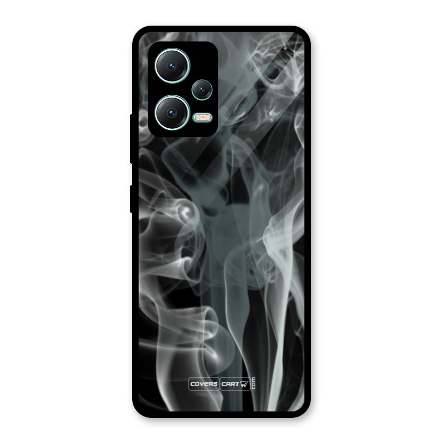 Dense Smoke Glass Back Case for Redmi Note 12 5G