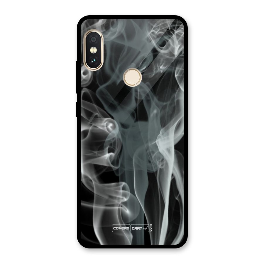 Dense Smoke Glass Back Case for Redmi Note 5 Pro