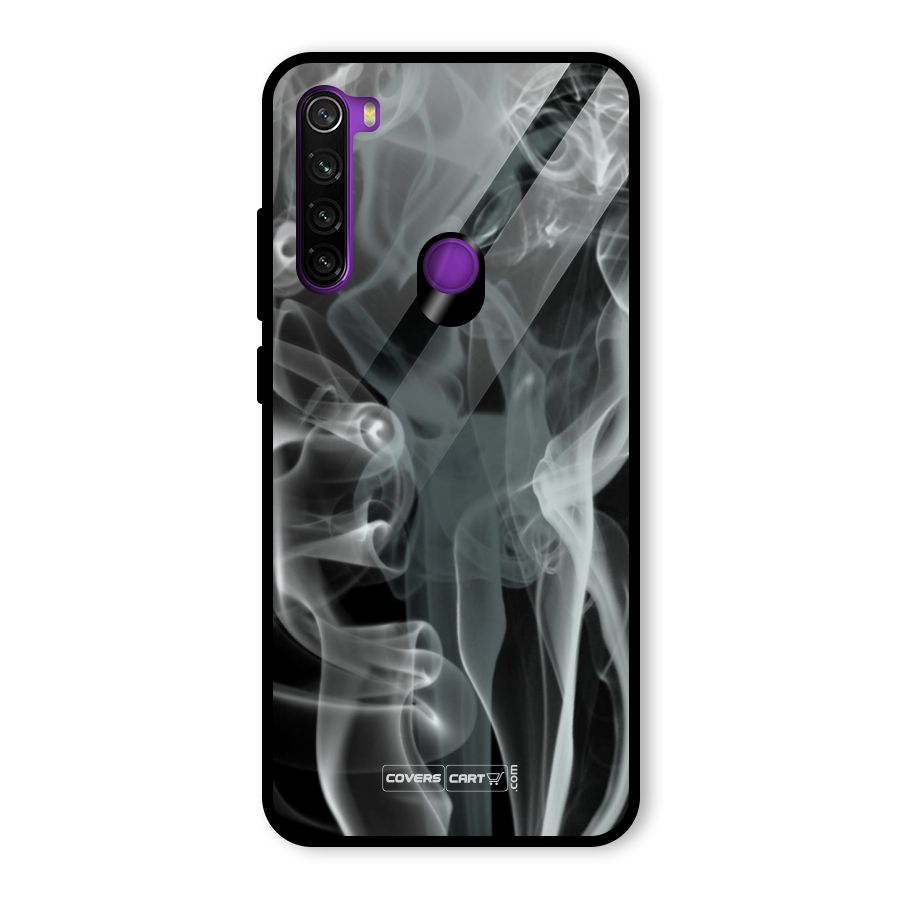 Dense Smoke Glass Back Case for Redmi Note 8