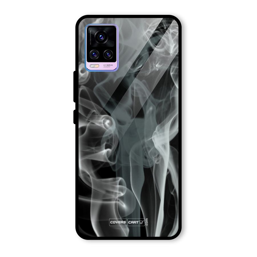 Dense Smoke Glass Back Case for Vivo V20 Pro