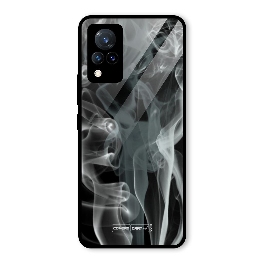 Dense Smoke Glass Back Case for Vivo V21 5G
