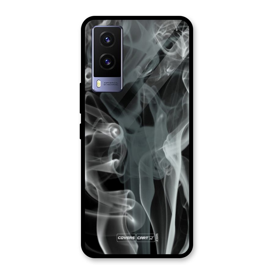 Dense Smoke Glass Back Case for Vivo V21e 5G