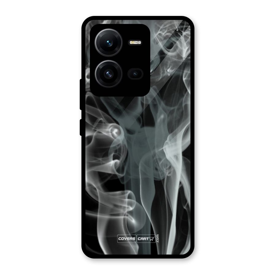 Dense Smoke Glass Back Case for Vivo V25