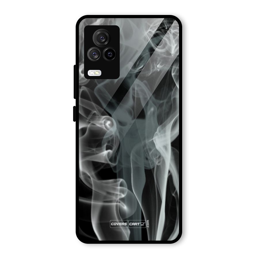 Dense Smoke Glass Back Case for Vivo iQOO 7 Legend 5G