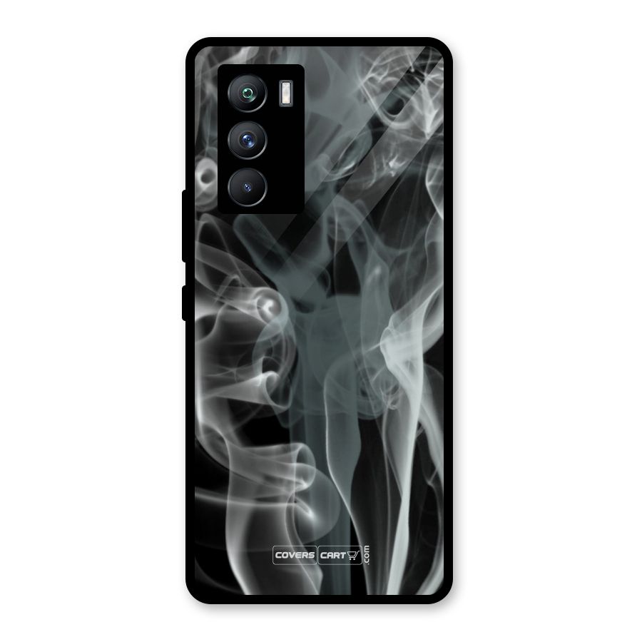 Dense Smoke Glass Back Case for Vivo iQOO 9 SE