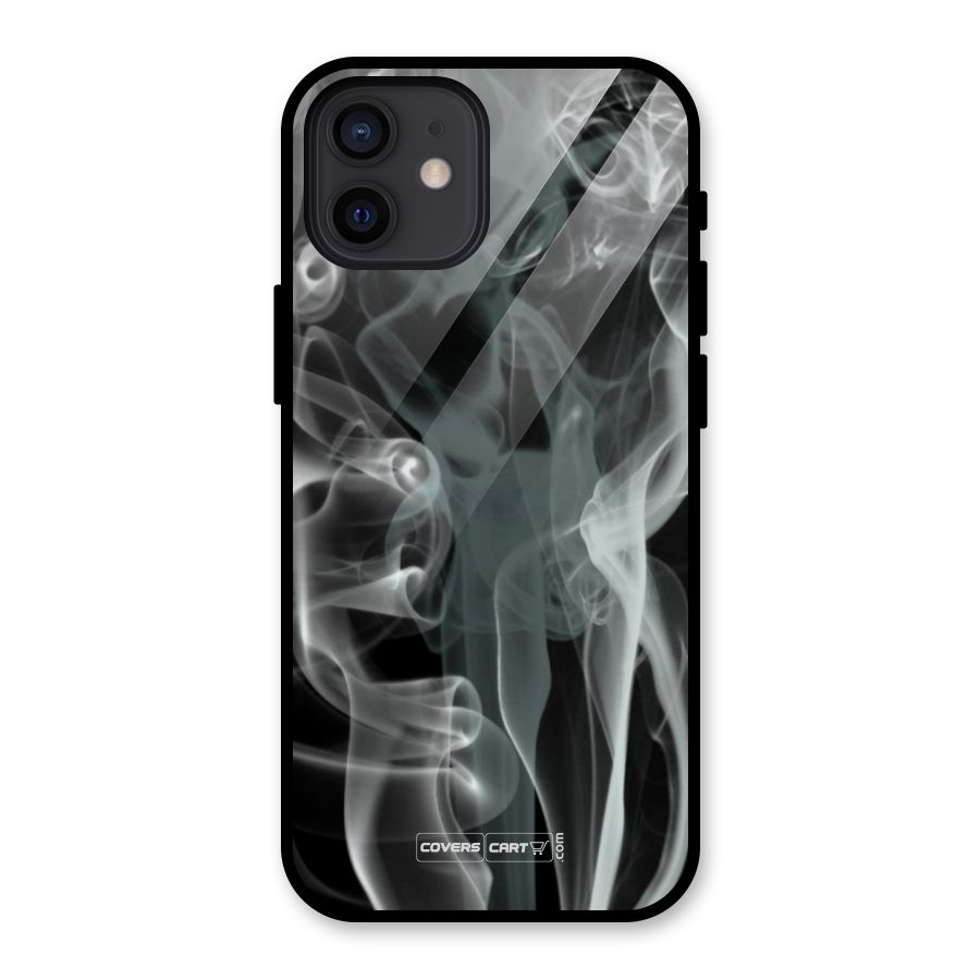 Dense Smoke Glass Back Case for iPhone 12