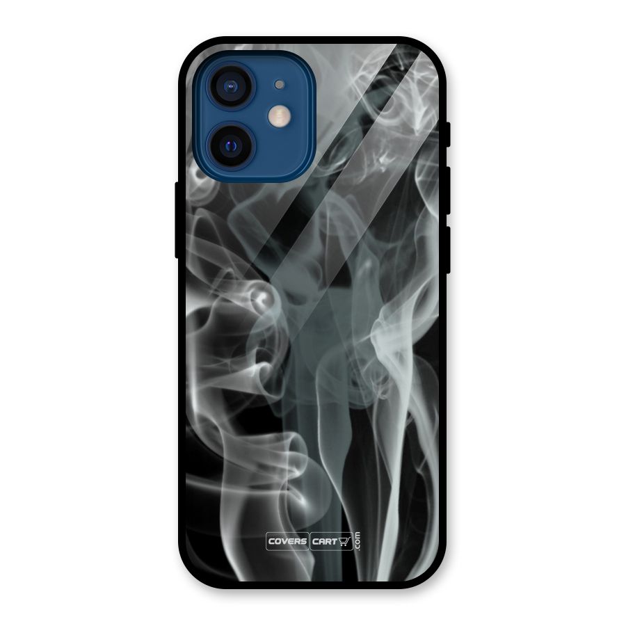 Dense Smoke Glass Back Case for iPhone 12 Mini