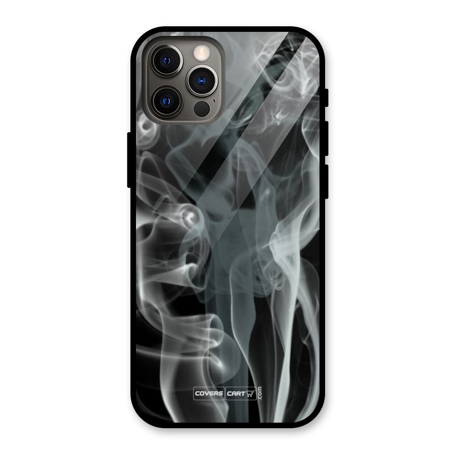 Dense Smoke Glass Back Case for iPhone 12 Pro