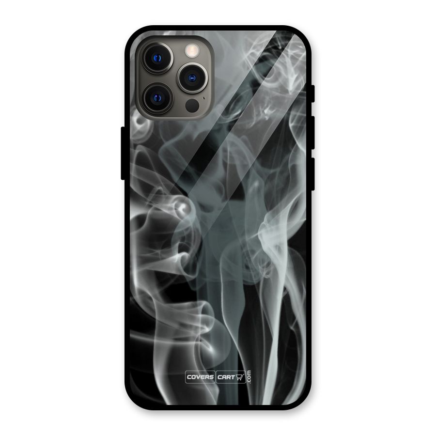 Dense Smoke Glass Back Case for iPhone 12 Pro Max