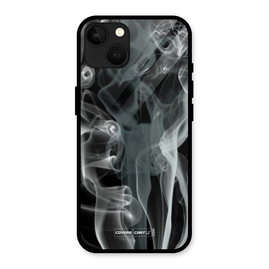 Dense Smoke Glass Back Case for iPhone 13