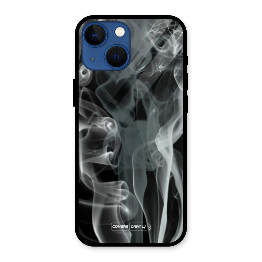 Dense Smoke Glass Back Case for iPhone 13 Mini