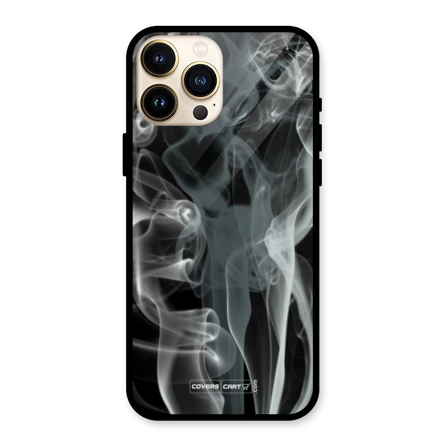 Dense Smoke Glass Back Case for iPhone 13 Pro Max