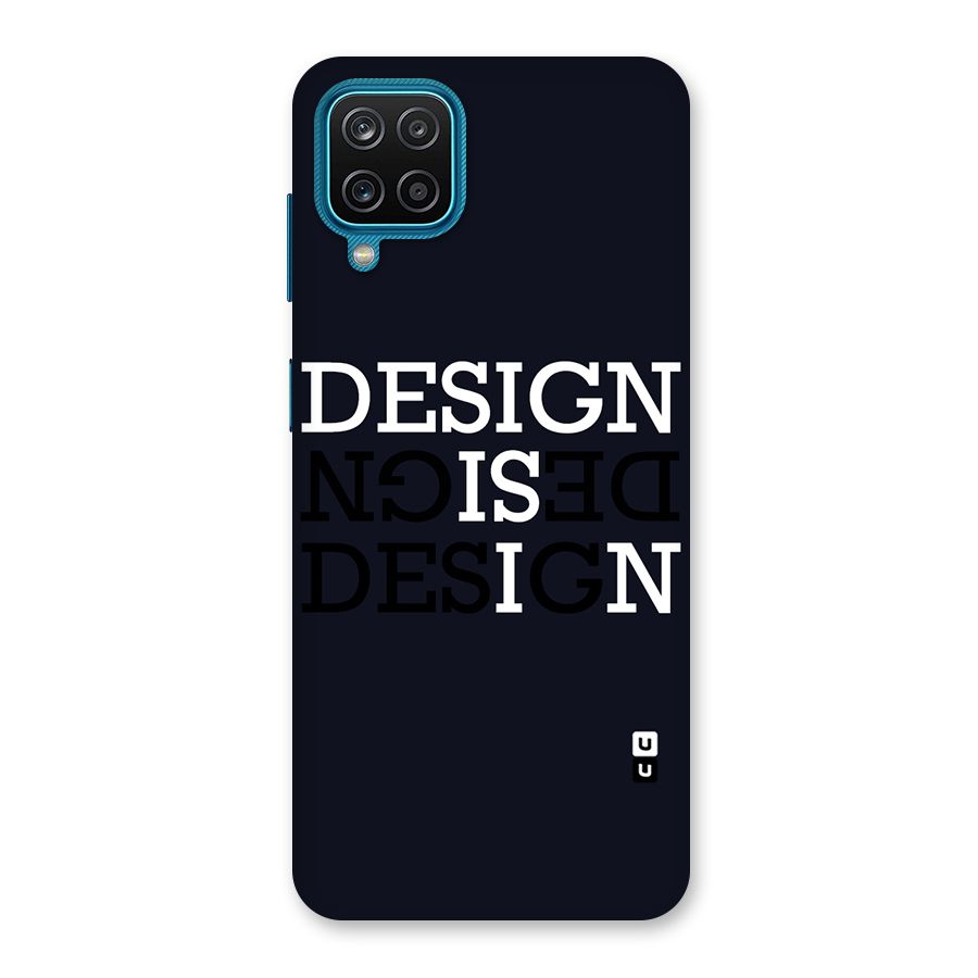 Design is In Typography Back Case for Galaxy F12