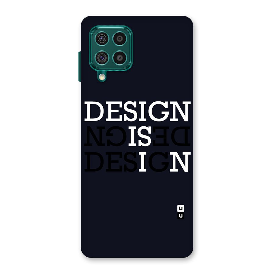 Design is In Typography Back Case for Galaxy F62