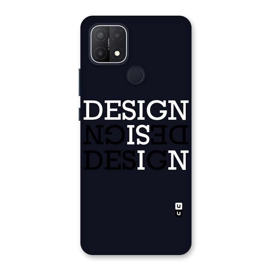 Design is In Typography Back Case for Oppo A15