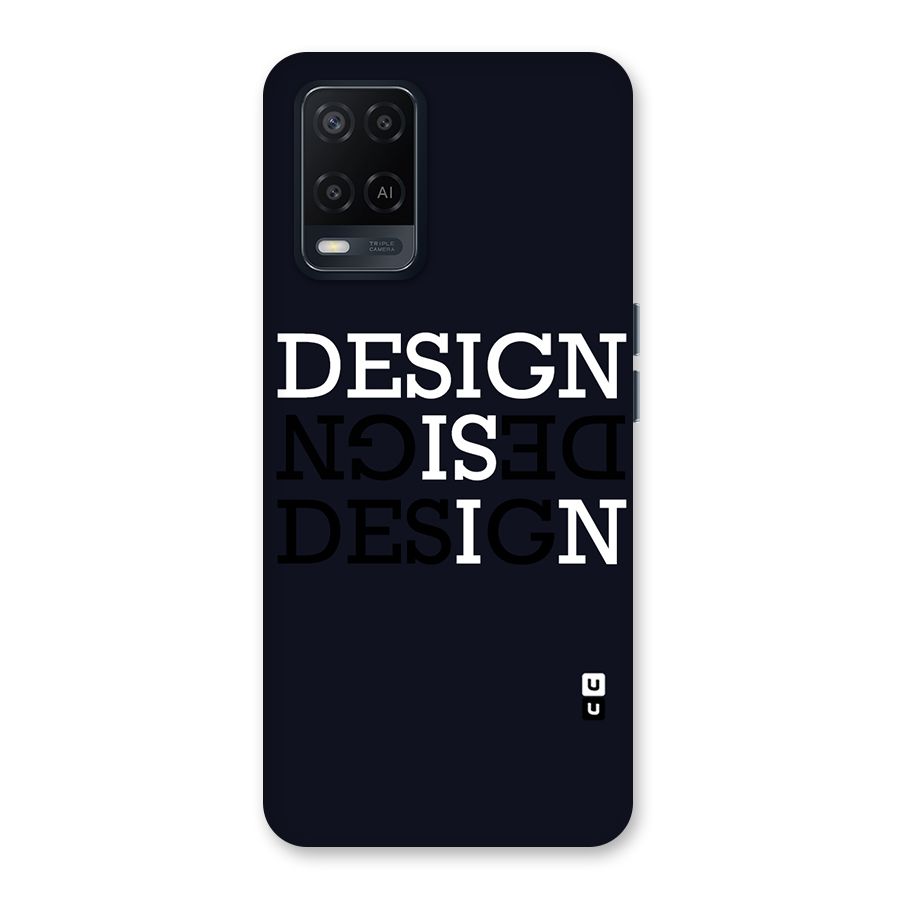Design is In Typography Back Case for Oppo A54