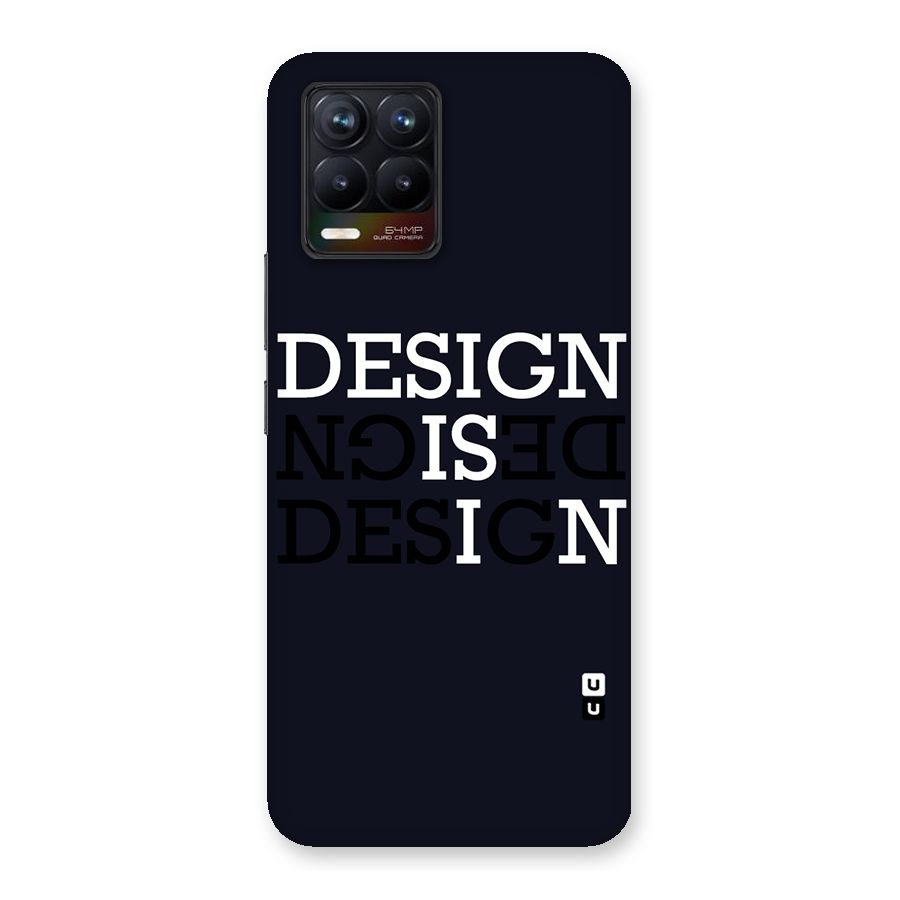Design is In Typography Back Case for Realme 8