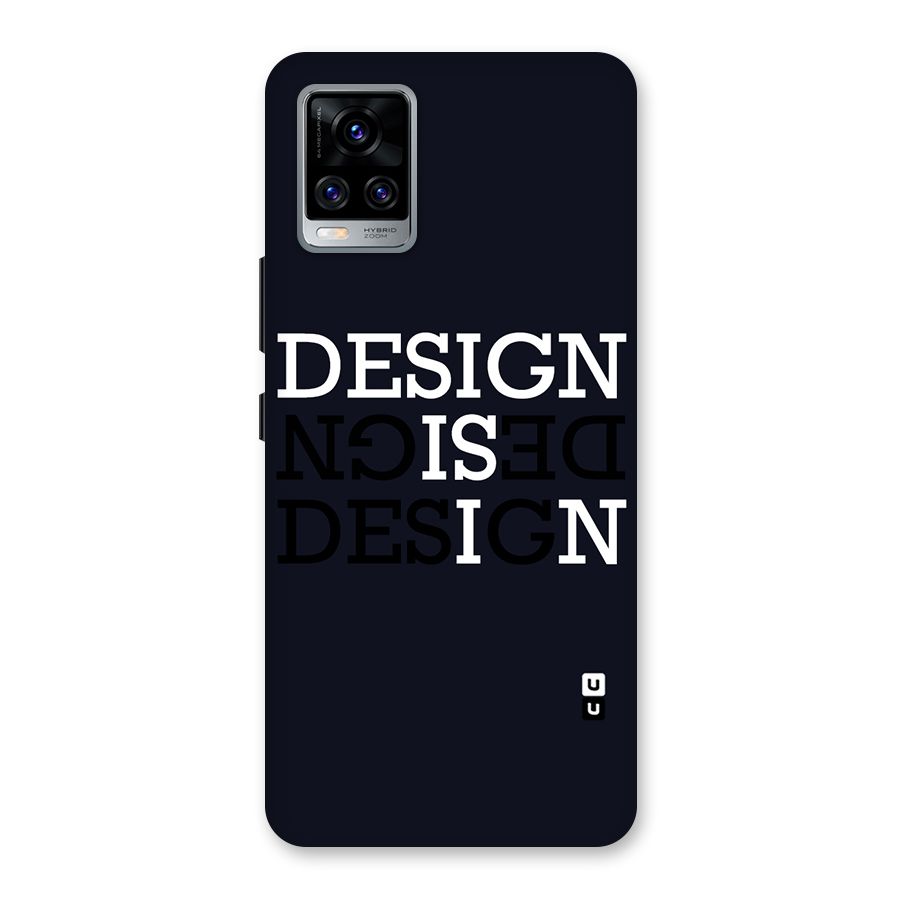 Design is In Typography Back Case for Vivo V20 Pro