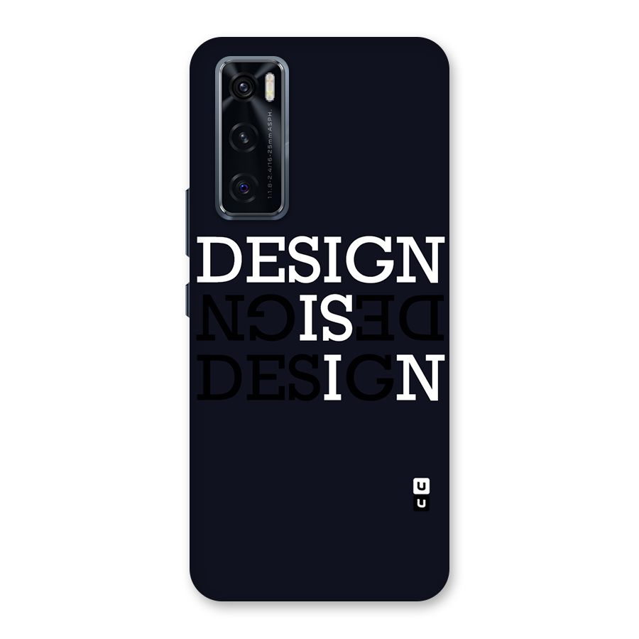 Design is In Typography Back Case for Vivo V20 SE