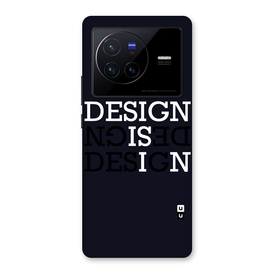 Design is In Typography Back Case for Vivo X80