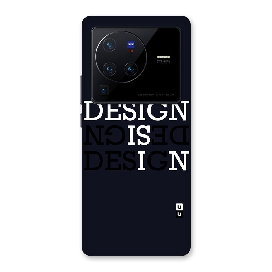 Design is In Typography Back Case for Vivo X80 Pro