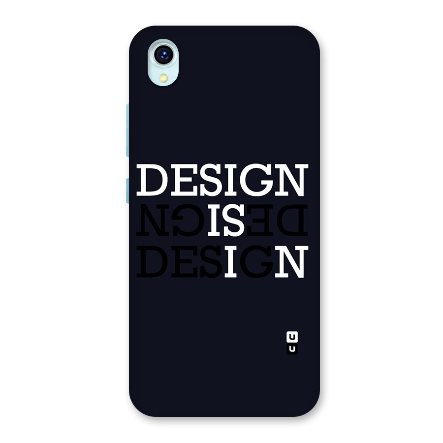 Design is In Typography Back Case for Vivo Y1s