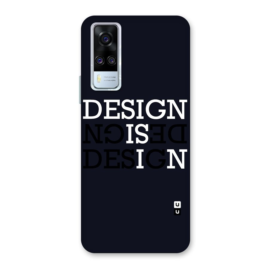 Design is In Typography Back Case for Vivo Y31