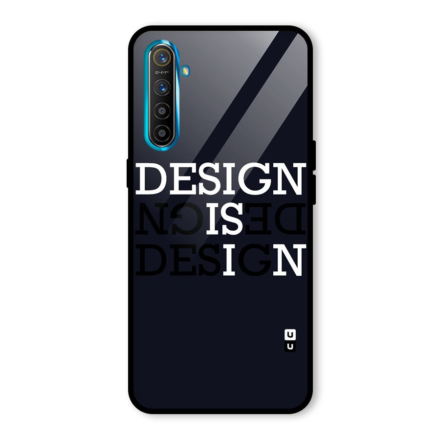 Design is In Typography Glass Back Case for Realme X2