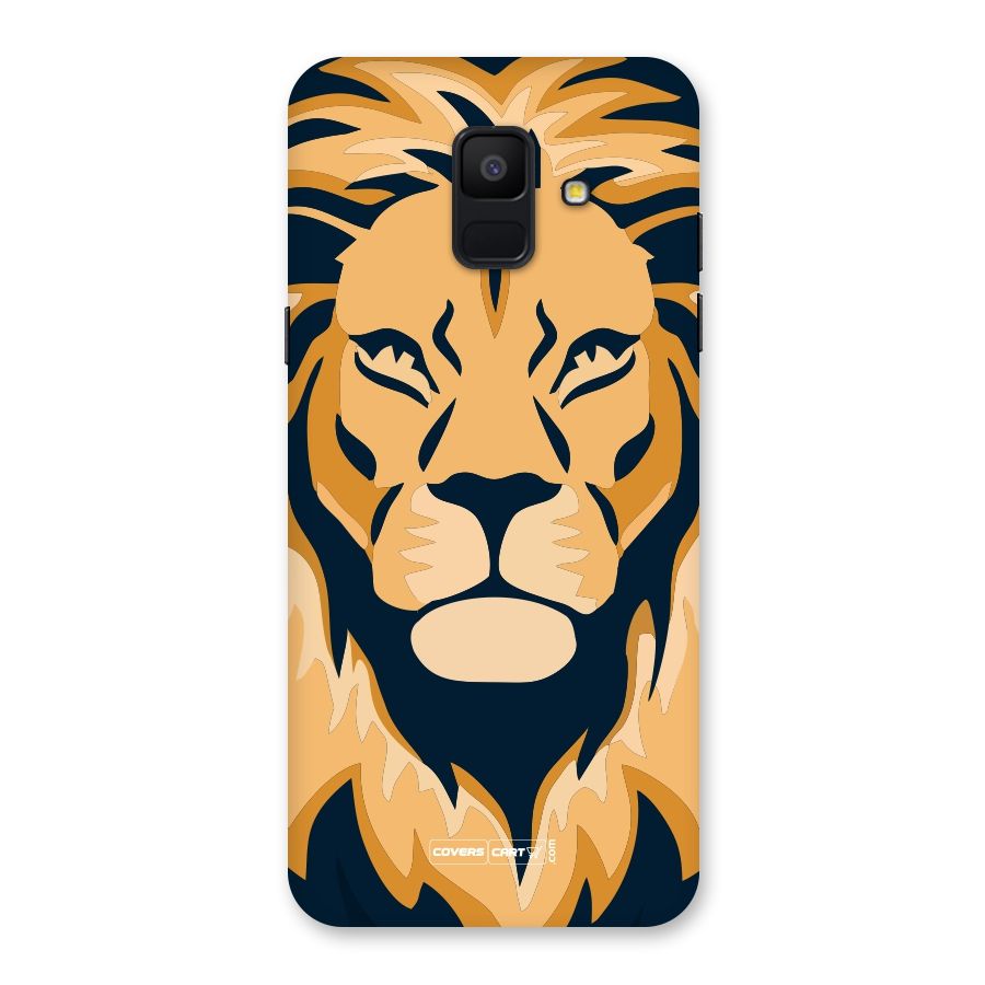 Designer Lion Back Case for Galaxy A6 (2018)