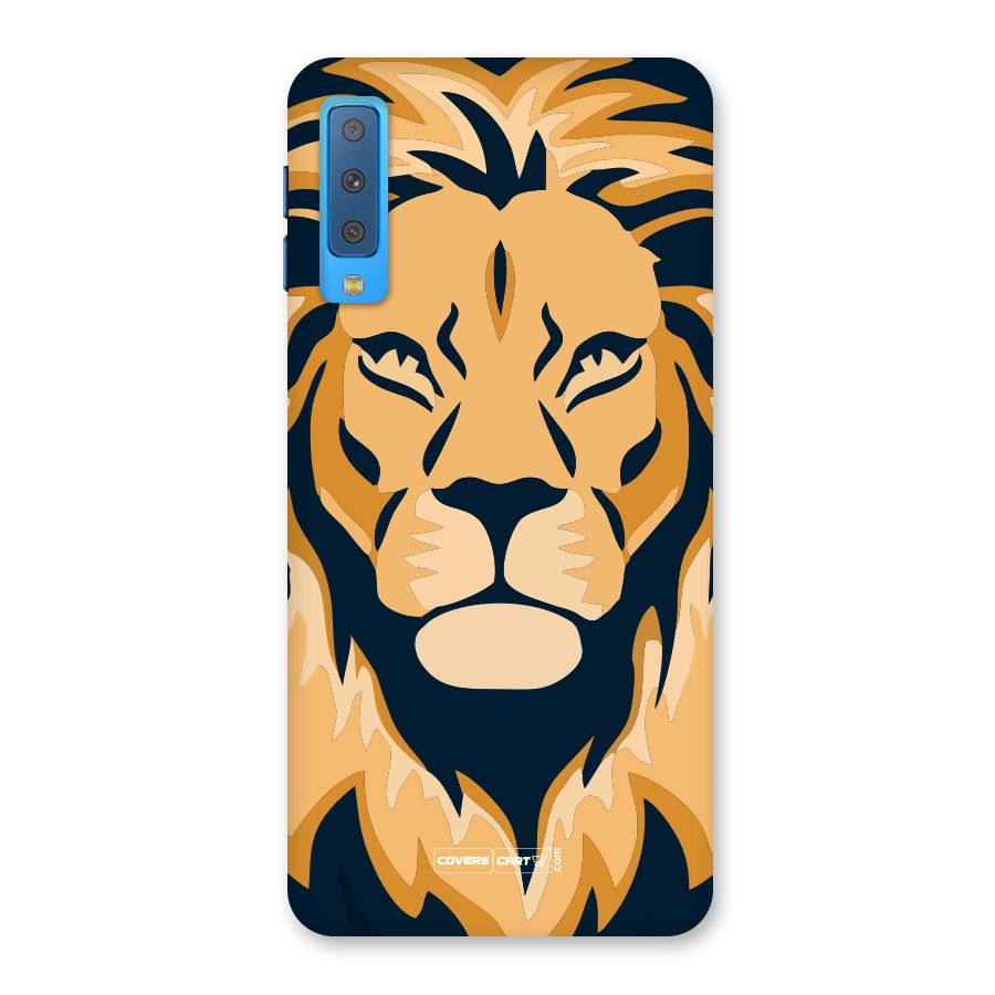 Designer Lion Back Case for Galaxy A7 (2018)