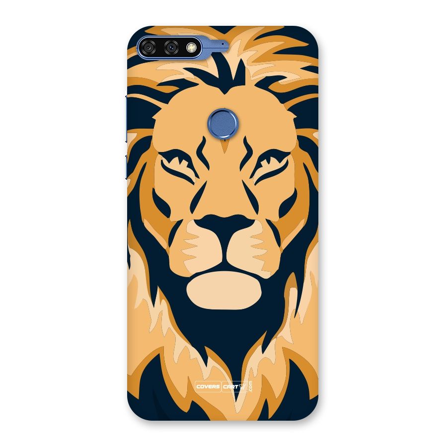Designer Lion Back Case for Honor 7C