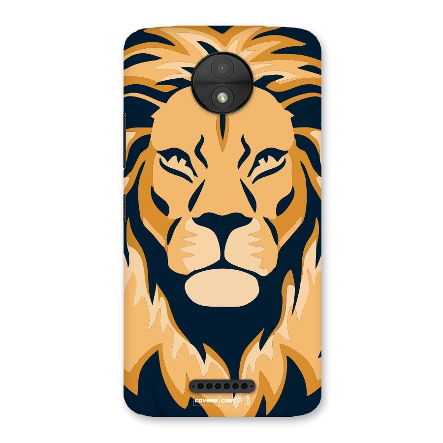 Designer Lion Back Case for Moto C