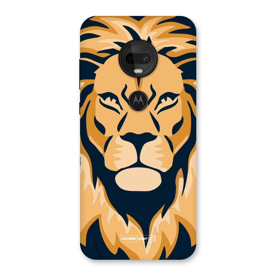 Designer Lion Back Case for Moto G7