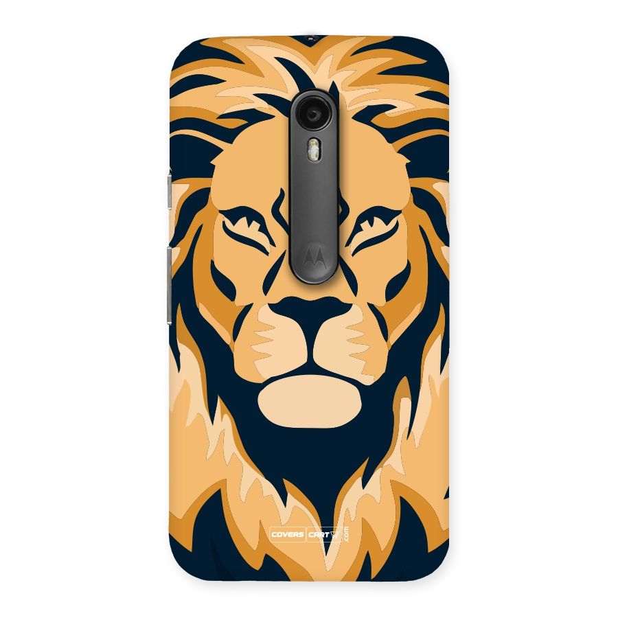 Designer Lion Back Case for Moto G Turbo