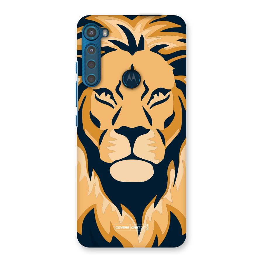 Designer Lion Back Case for Motorola One Fusion Plus