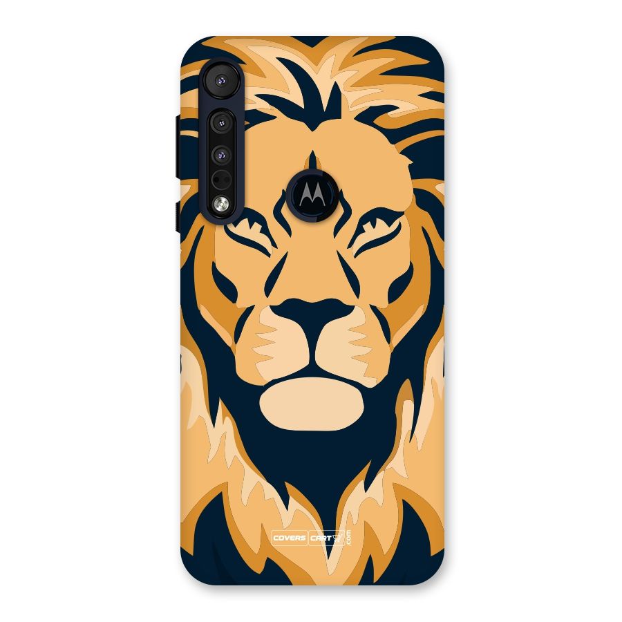 Designer Lion Back Case for Motorola One Macro