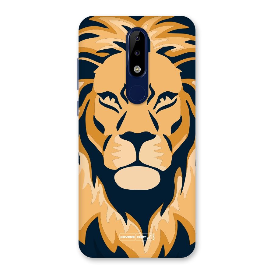 Designer Lion Back Case for Nokia 5.1 Plus