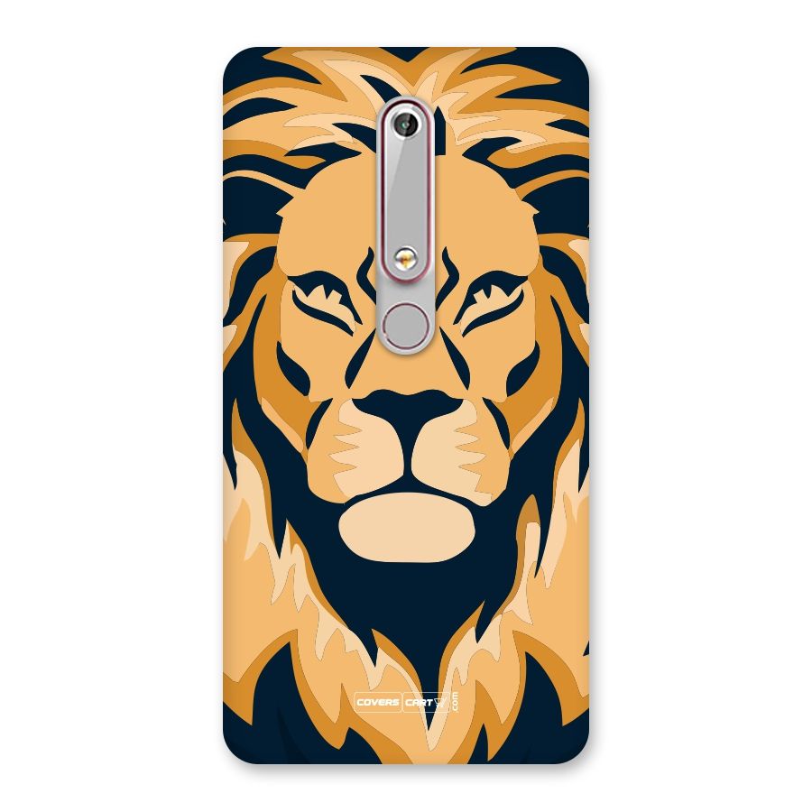 Designer Lion Back Case for Nokia 6.1