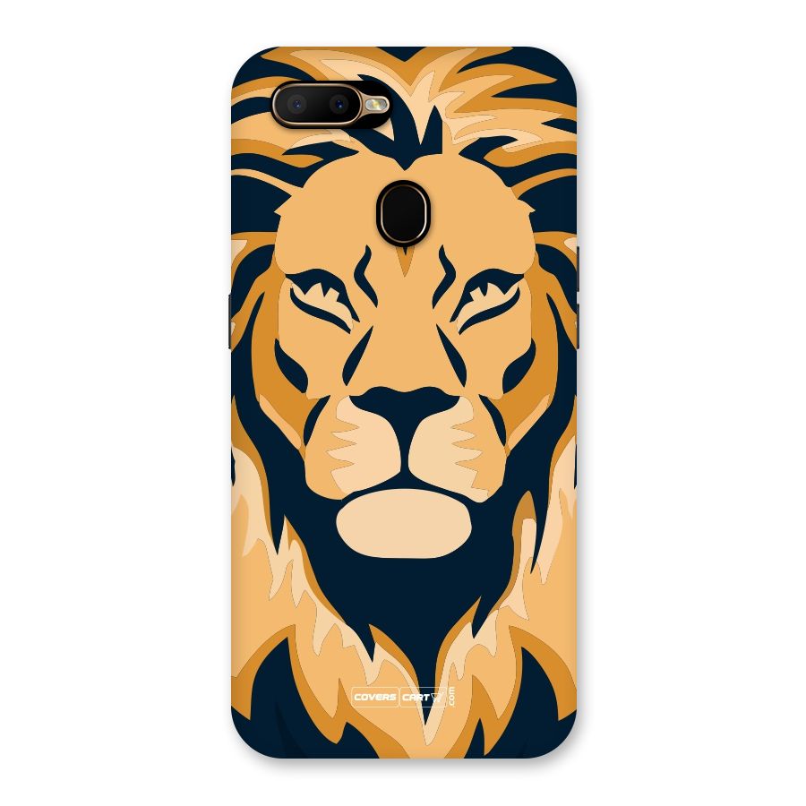 Designer Lion Back Case for Oppo A5s