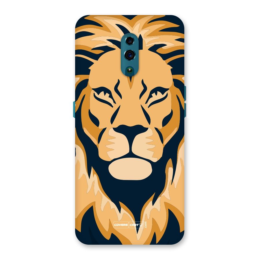 Designer Lion Back Case for Oppo Reno